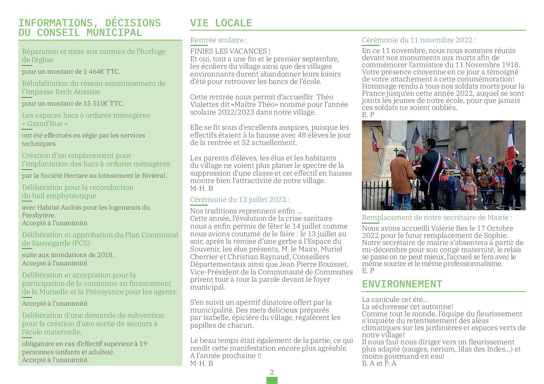 Acte De Naissance Les Lilas BULLETTIN MUNICIPAL DE DÉCEMBRE 2022 – Mairie de Salsigne